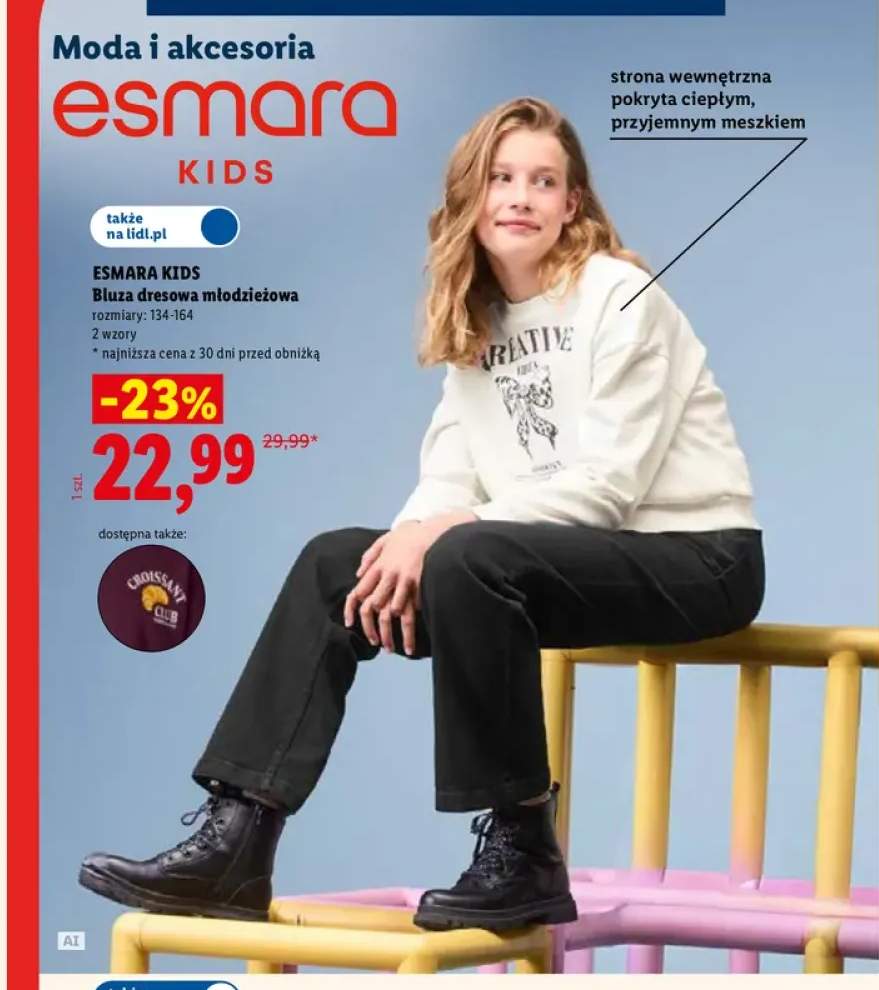 Bluza dresowa młodzieżowa