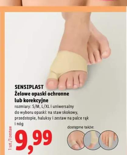 Żelowe opaski na staw skokowy Sensiplast +3 warianty
