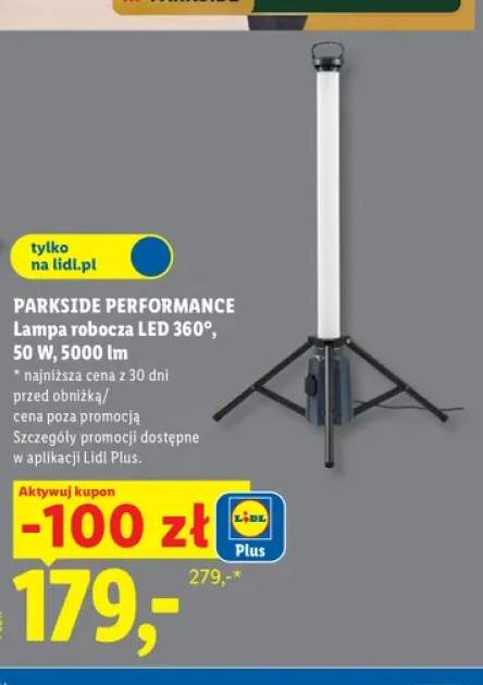 Lampa robocza LED 360° Parkside Performance