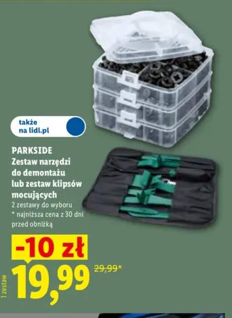 Zestaw narzędzi do demontażu Parkside +1 wariant
