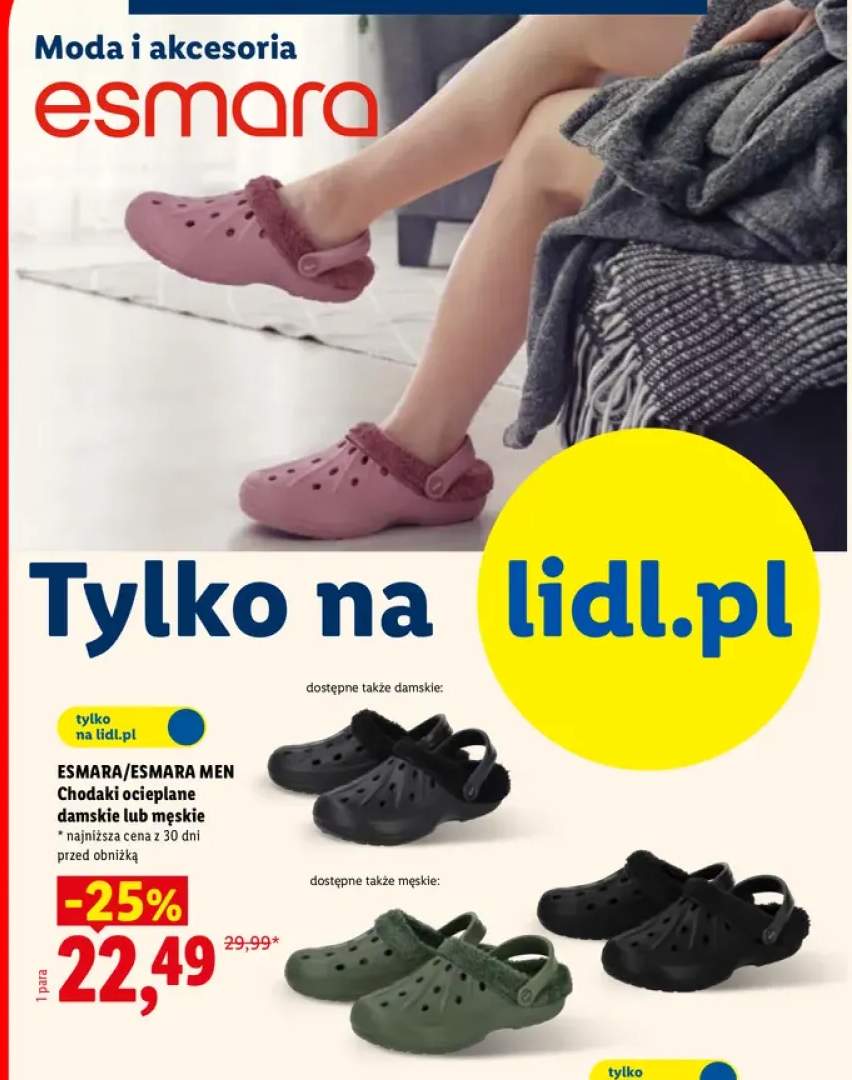 Chodaki ocieplane damskie Esmara +1 wariant