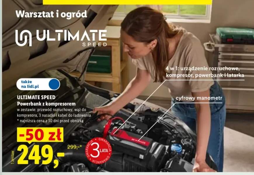 Powerbank z kompresorem Ultimate Speed
