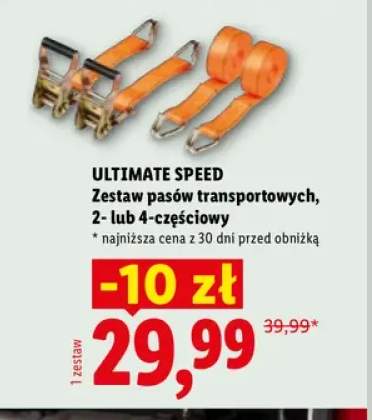 Zestaw pasów transportowych 2-częściowy Ultimate Speed +1 wariant