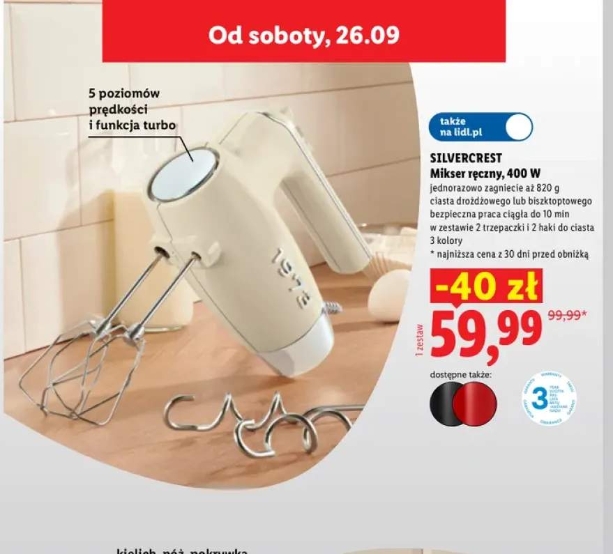 Mikser ręczny Silvercrest