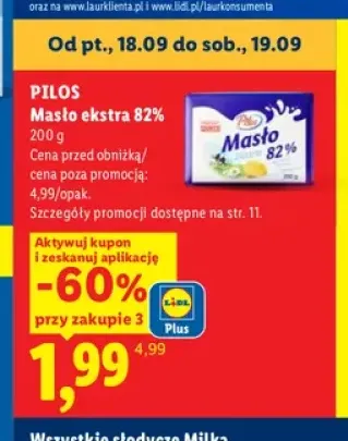 Masło ekstra Pilos 82%