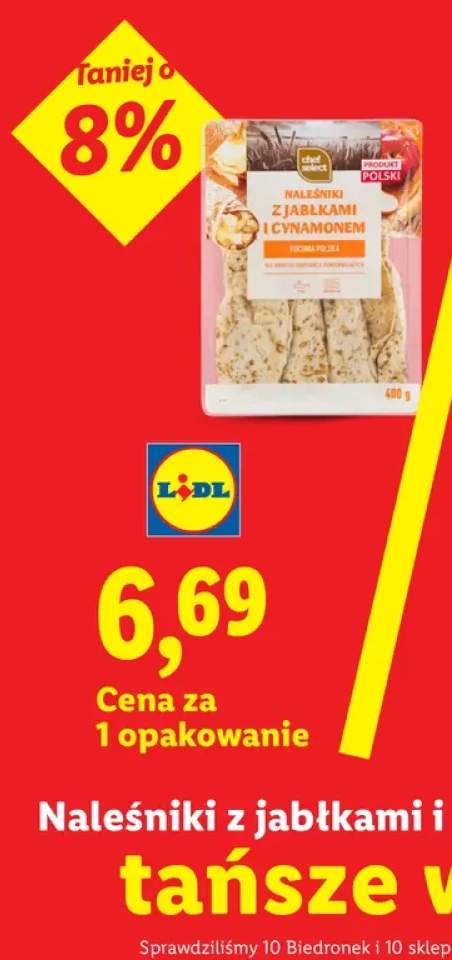 Naleśniki z jabłkami i cynamonem Chef Select
