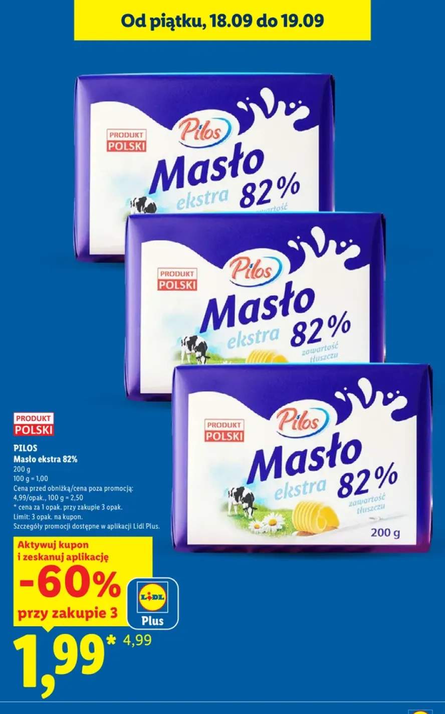 Masło ekstra Pilos 82%