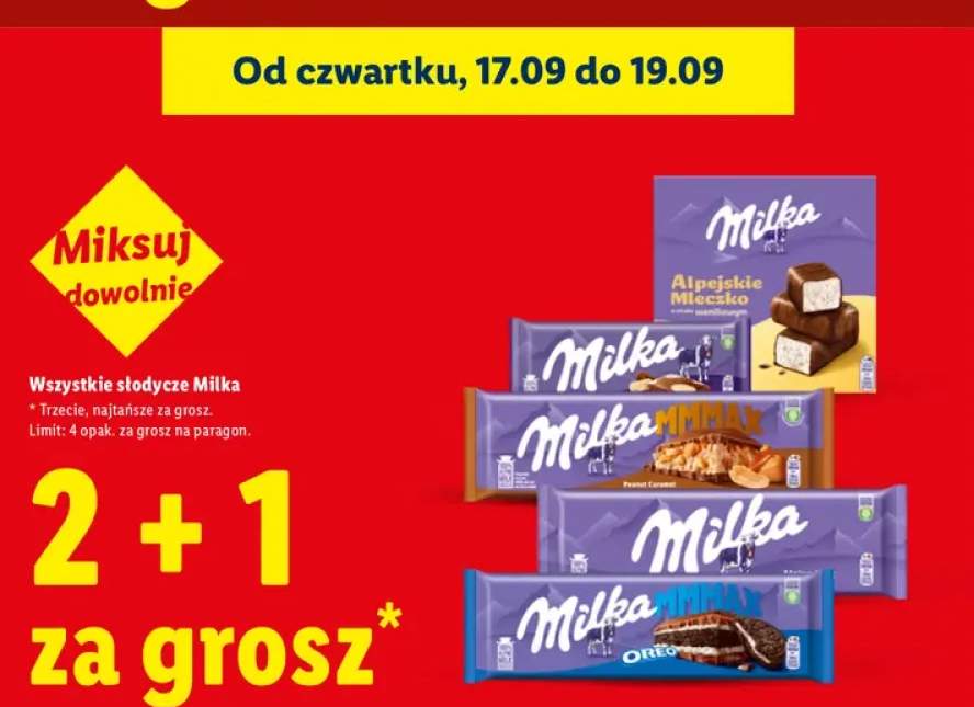 Słodycze Milka +3 warianty