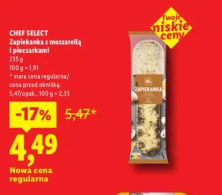 Zapiekanka z mozzarellą i pieczarkami Chef Select