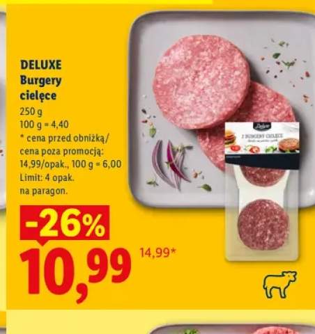 Burgery cielęce Deluxe