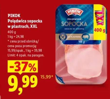 Polędwica sopocka w plastrach XXL Pikok
