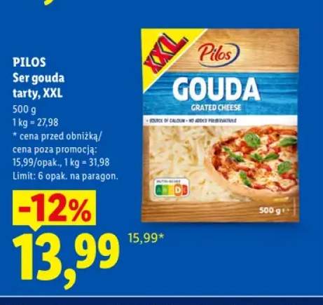 Ser gouda tarty XXL Pilos