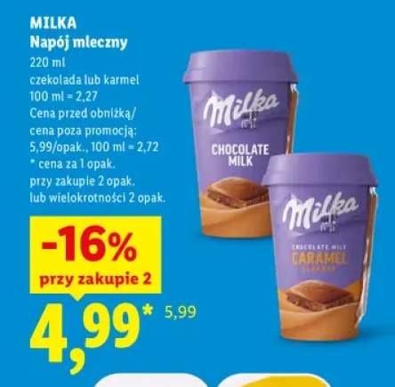 Napój mleczny czekolada Milka +1 wariant