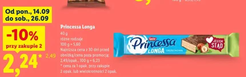 Wafel Princessa Longa