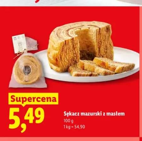 Sękacz mazurski z masłem