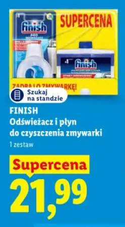 Odświeżacz i płyn do czyszczenia zmywarki Finish