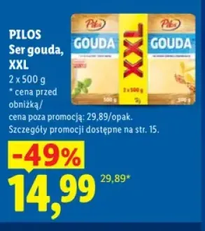 Ser gouda XXL 2-pak Pilos