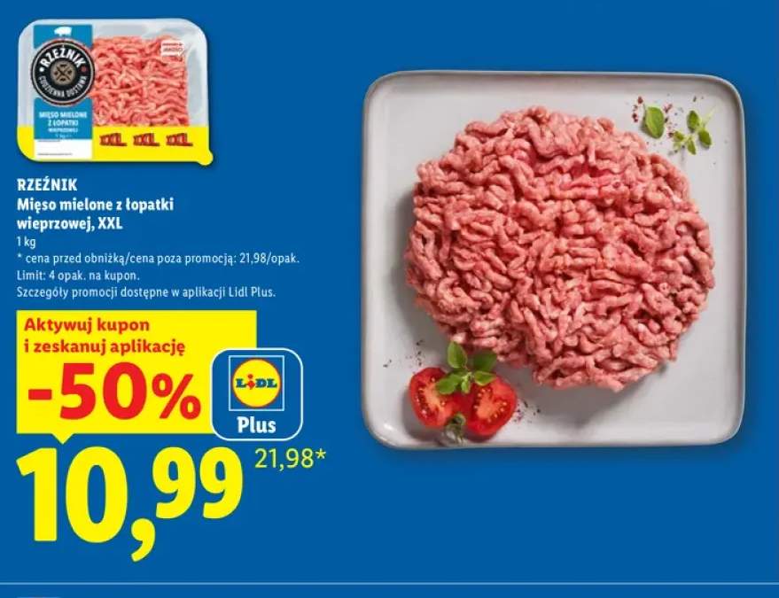 Mięso mielone z łopatki wieprzowej XXL Rzeźnik