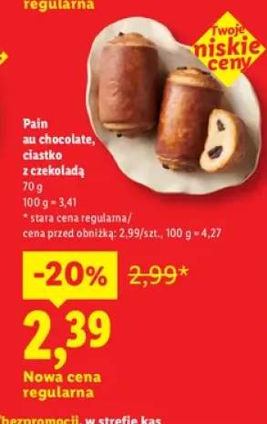 Pain au chocolate ciastko z czekoladą