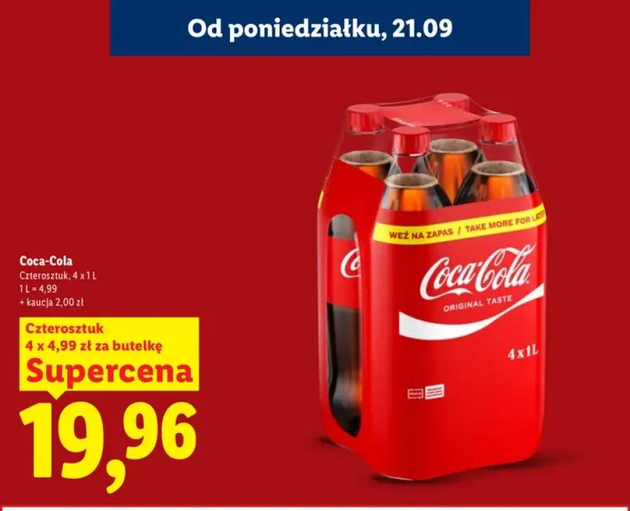 Napój gazowany Coca-Cola 4-pak
