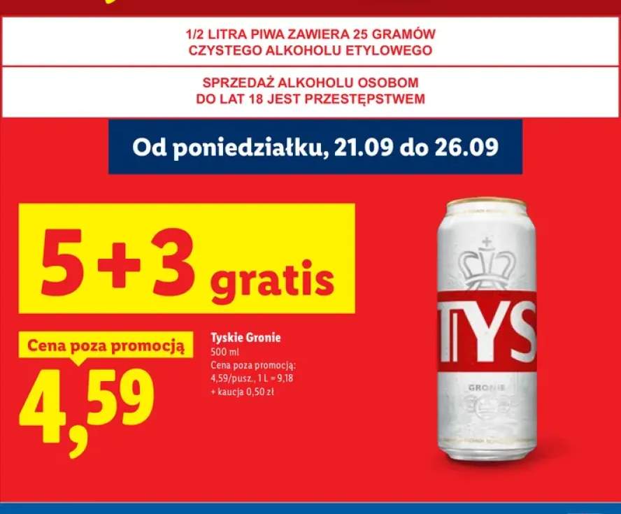 Piwo Tyskie Gronie
