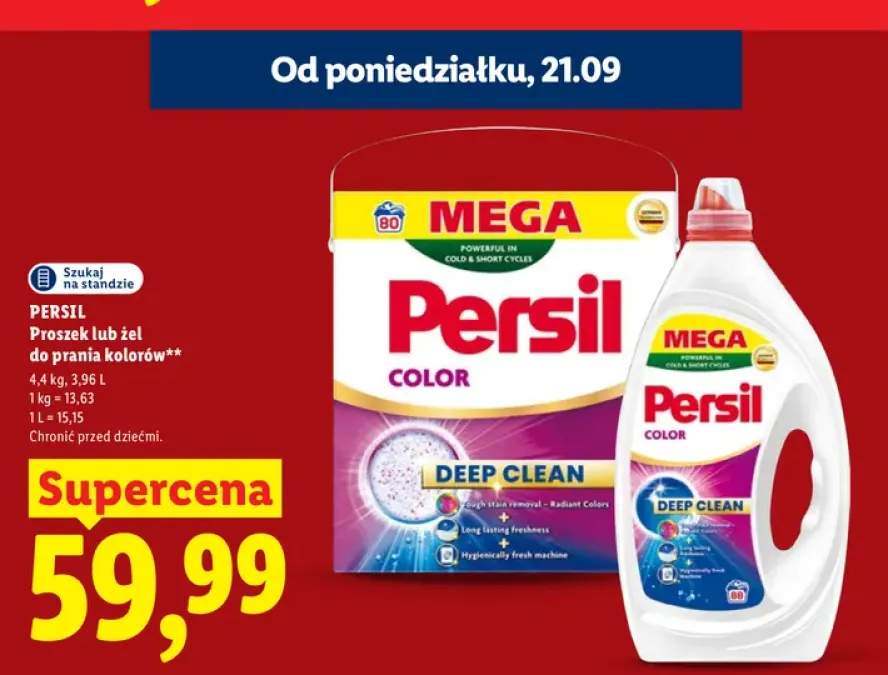 Proszek do prania kolorów Persil +1 wariant
