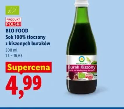 Sok tłoczony z kiszonych buraków Bio Food 100%