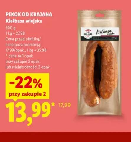 Kiełbasa wiejska Pikok od Krajana