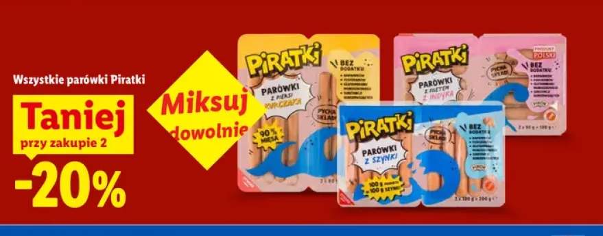 Parówki Piratki +3 warianty