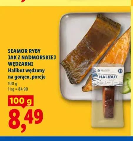 Halibut wędzony na gorąco porcje Seamor Ryby jak z nadmorskiej wędzarni