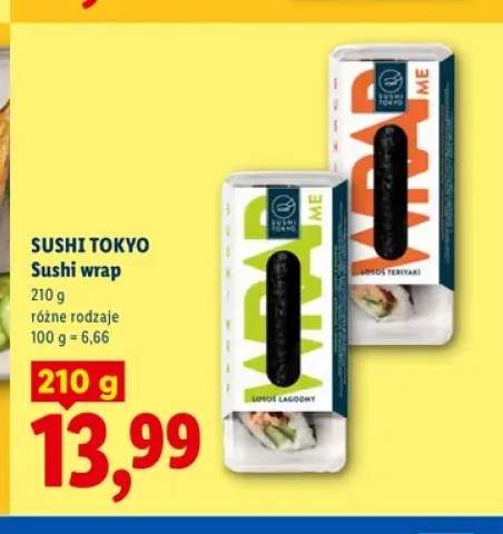 Sushi wrap łosoś łagodny Sushi Tokyo +1 wariant