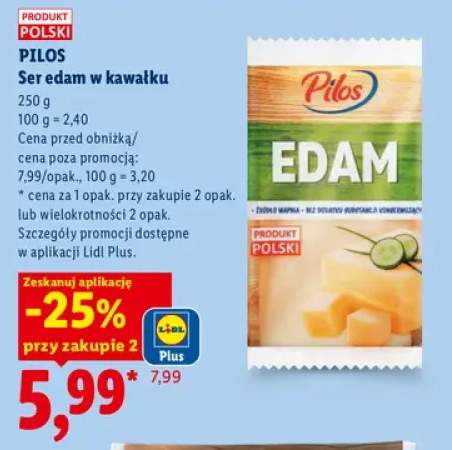 Ser edam w kawałku Pilos