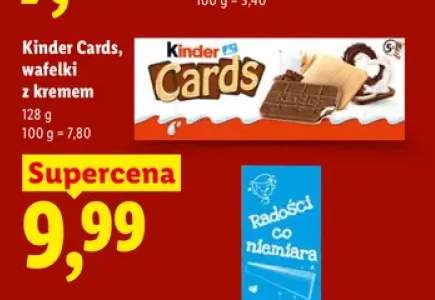 Wafelki z kremem Kinder Cards