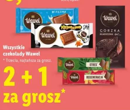 Czekolady Wawel +5 wariantów