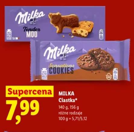 Ciastka Tender Moo Milka +1 wariant