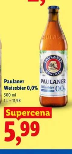 Piwo bezalkoholowe Paulaner Weissbier