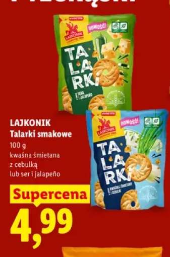 Talarki smakowe kwaśna śmietana z cebulką Lajkonik +1 wariant