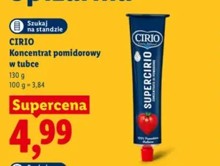 Koncentrat pomidorowy w tubce Cirio
