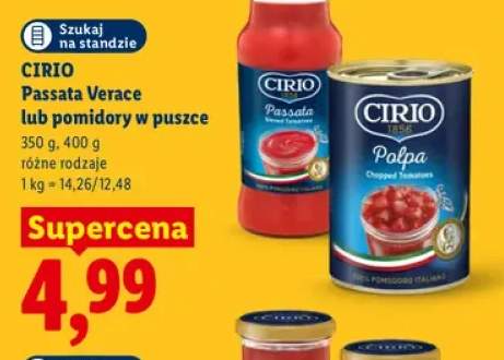 Pomidory w puszce Cirio +1 wariant