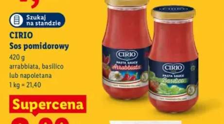 Sos pomidorowy arrabbiata Cirio +2 warianty