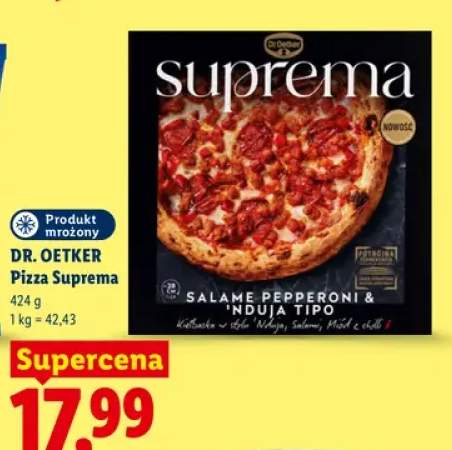 Pizza Suprema Salame Pepperoni & 'Nduja Tipo Dr. Oetker