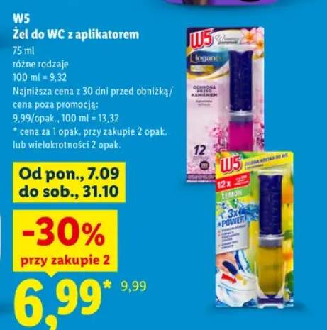 Żel do WC z aplikatorem W5