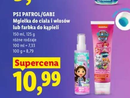 Mgiełka do ciała i włosów Psi Patrol/Gabi +1 wariant