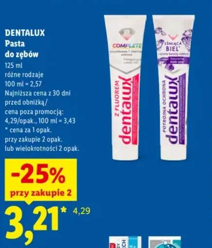 Pasta do zębów Complete Dentalux +1 wariant