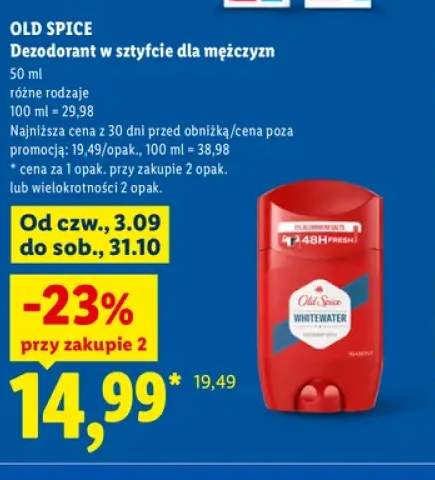 Dezodorant w sztyfcie dla mężczyzn Old Spice