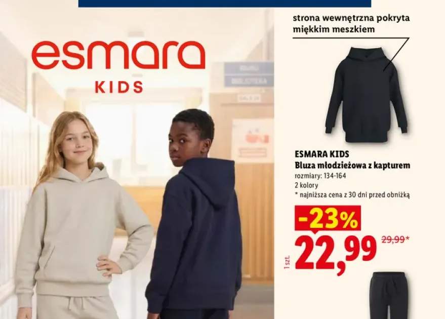 Bluza młodzieżowa z kapturem
