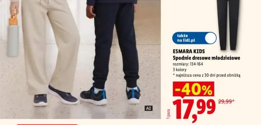 Spodnie dresowe młodzieżowe