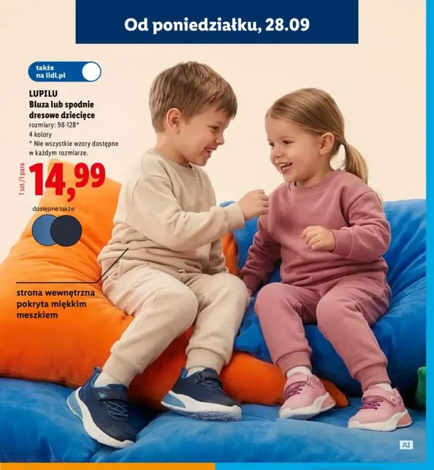 Bluza dresowa dziecięca Lupilu +1 wariant