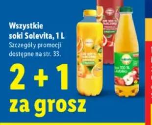 Sok jabłkowy tłoczony Solevita 100% +3 warianty