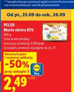 Masło ekstra Pilos 83%